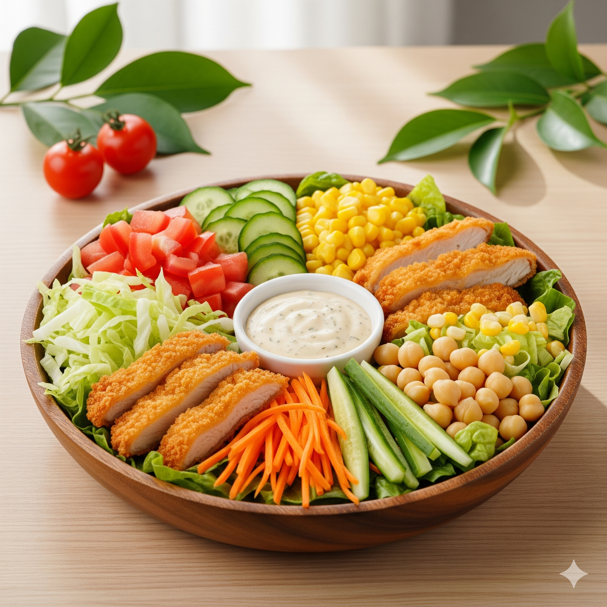 The Golden Crunchy Chicken Salad