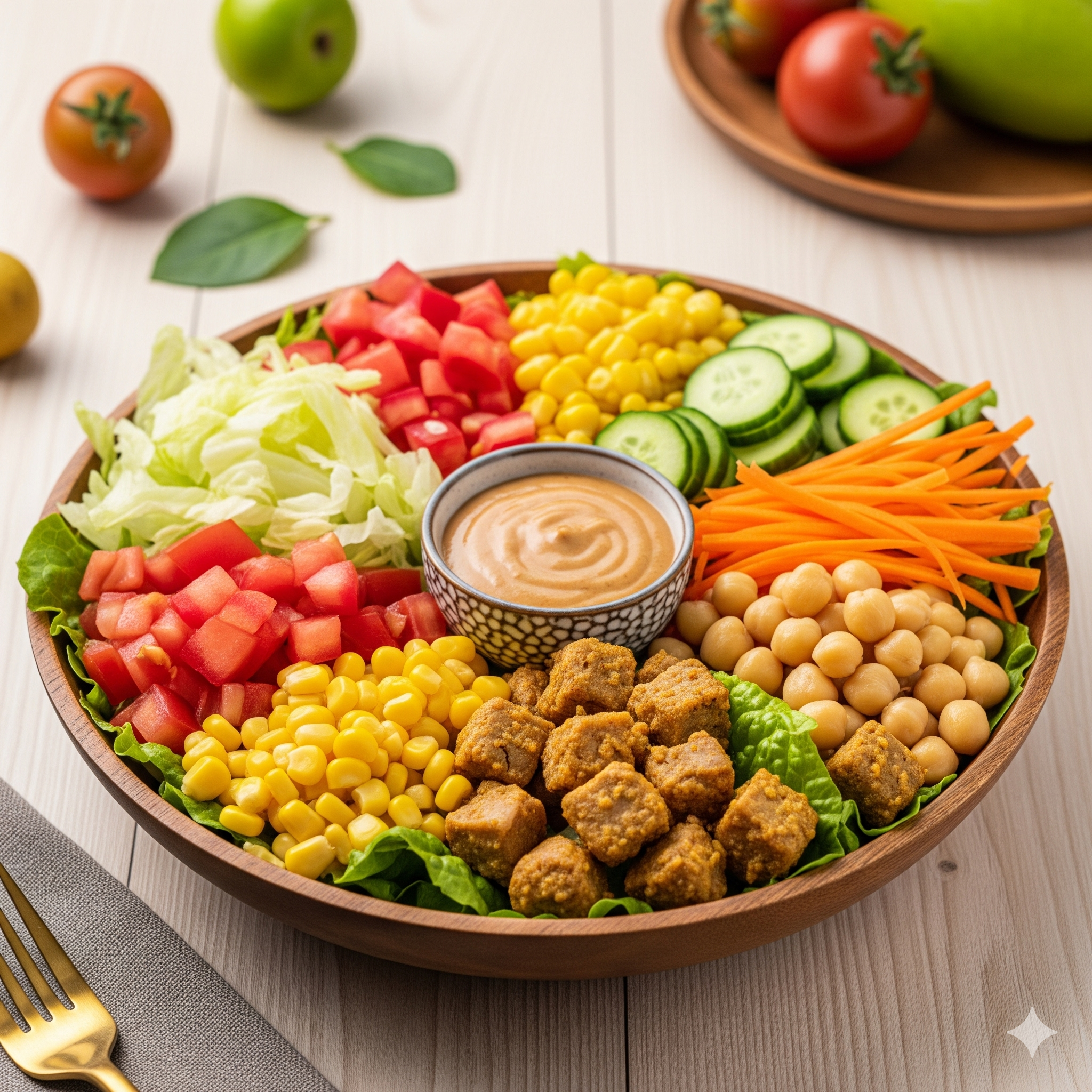 Soya Chaap Utha Salad